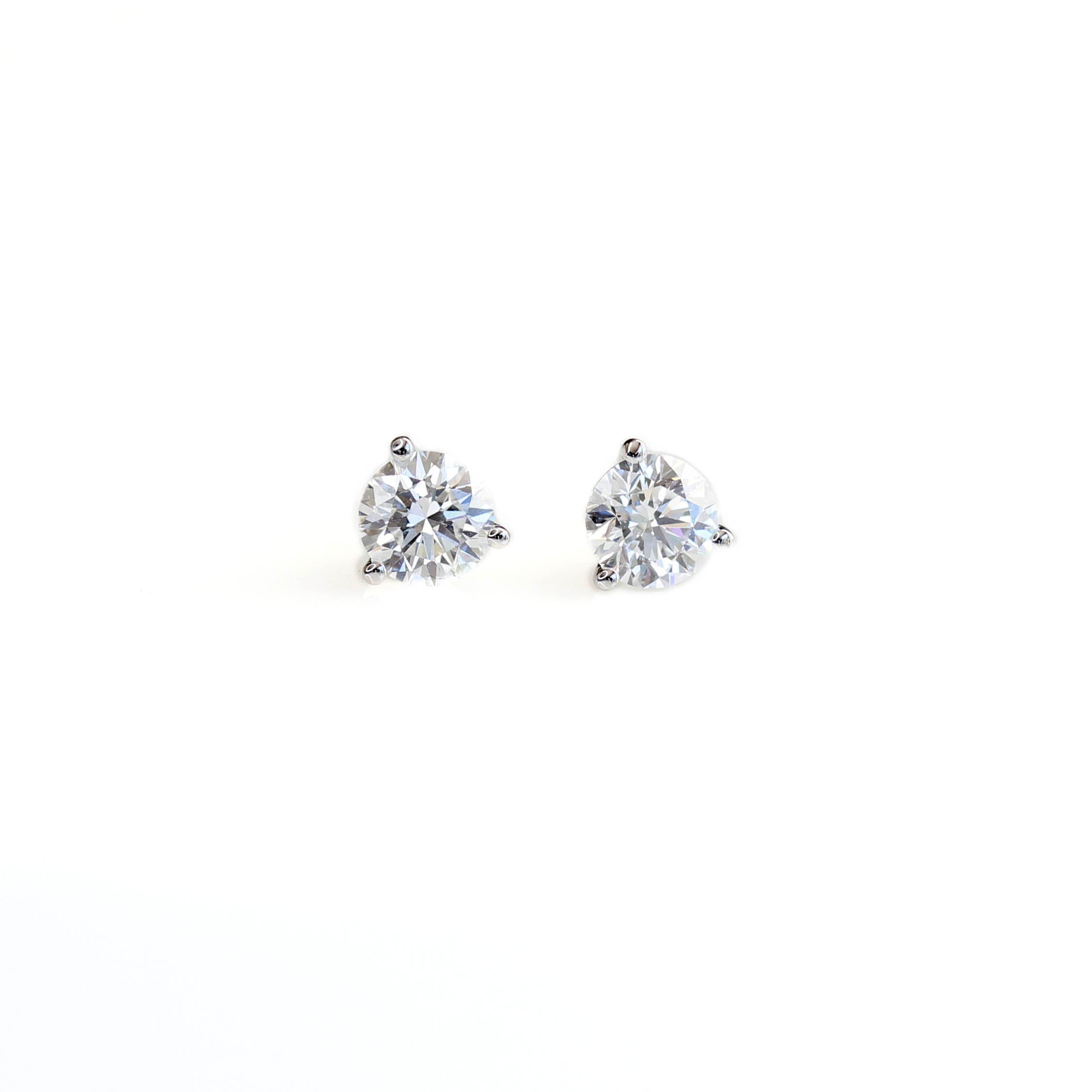 Lab-Grown Diamond Stud Earrings 1.74 carats total weight #STUDS-LG-1.74-1