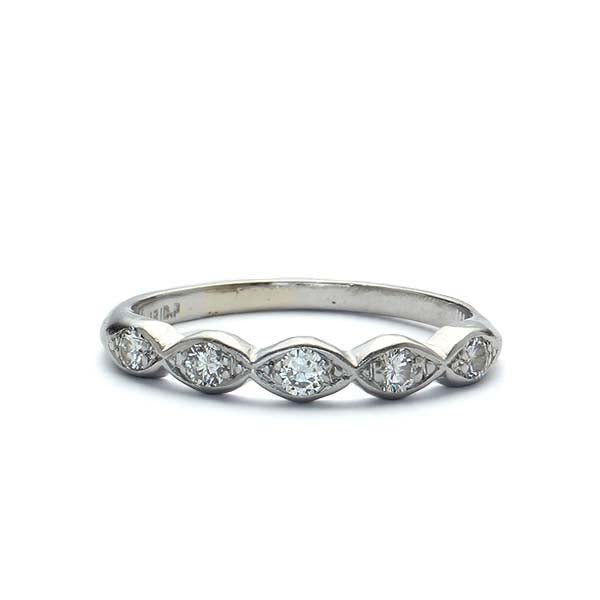 Art Deco Wedding Band #VB190221-5 - Leigh Jay & Co