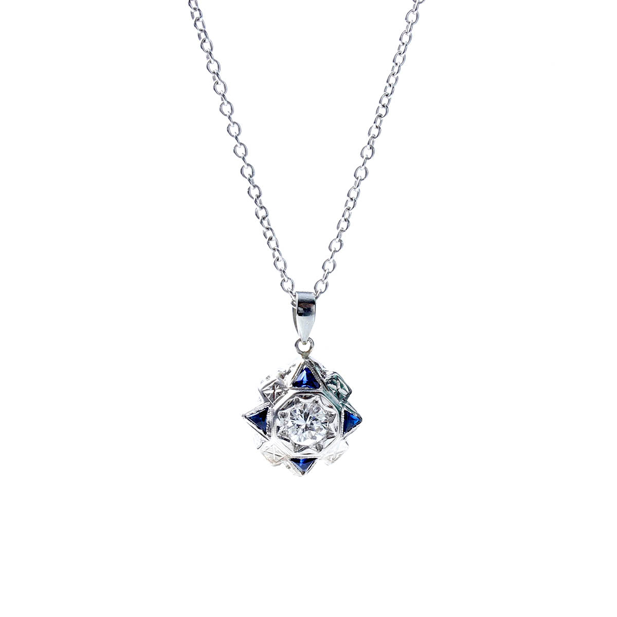 Reproduction Art Deco Diamond Pendant #VP170315-01