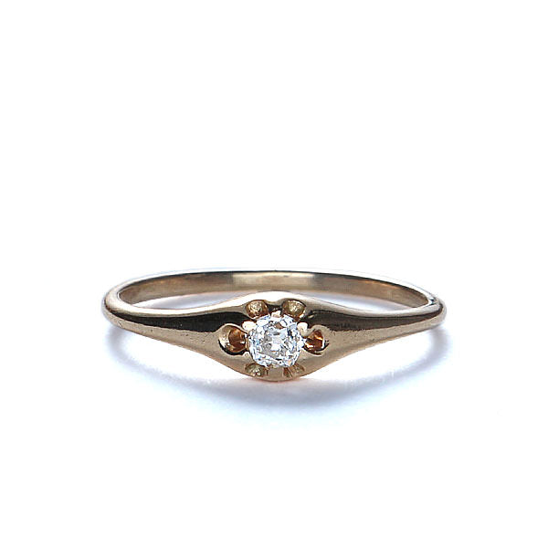 Vintage Belcher Head Diamond ring #VR10128-03 - Leigh Jay & Co.