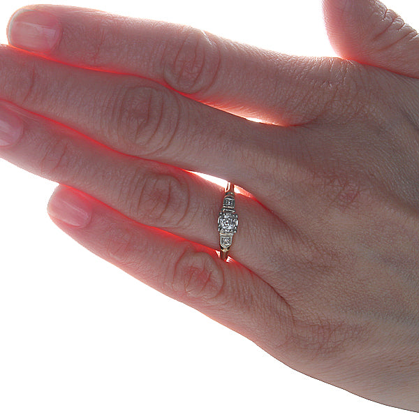 Circa 1940s Diamond engagement ring #VR1029-01