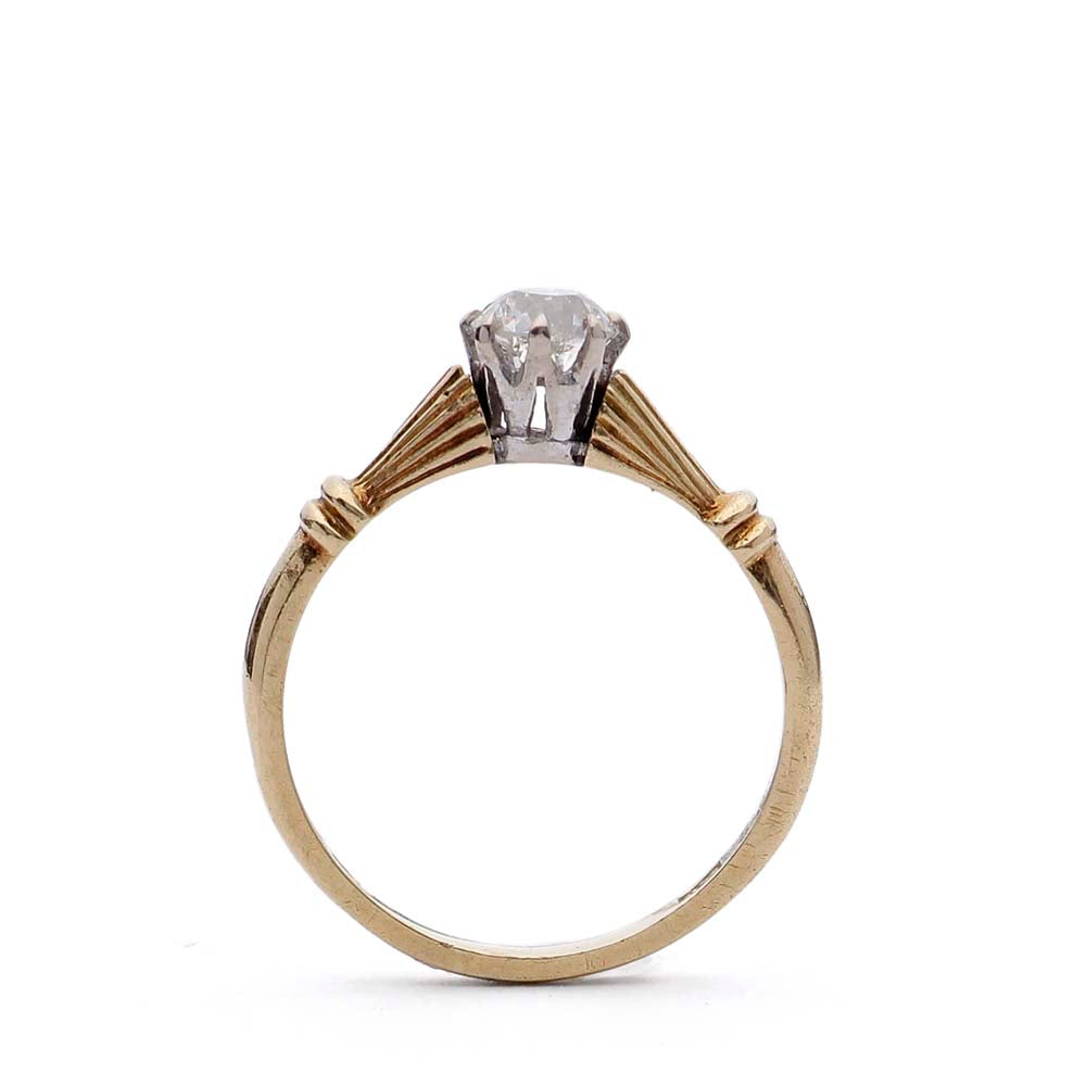 Contemporary Engagement ring crafted in an Antique Style. #VR141001-10 Default Title
