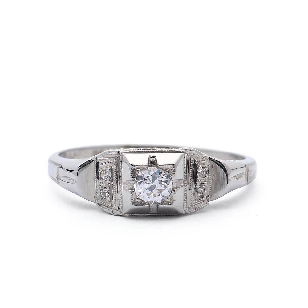 Circa 1930s Engagement Ring #VR14707-12