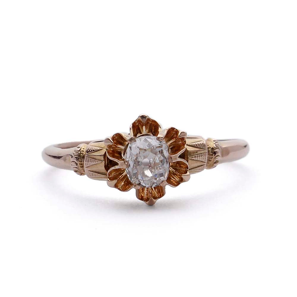 Victorian Diamond Engagement Ring #VR151007-07 Default Title