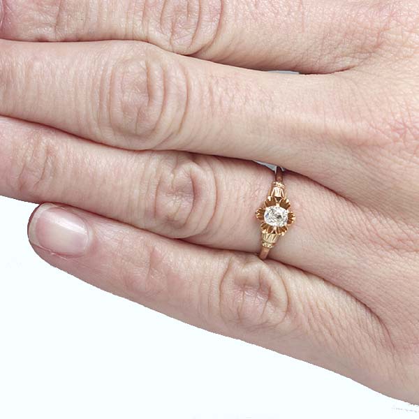 Victorian Diamond Engagement Ring #VR151007-07