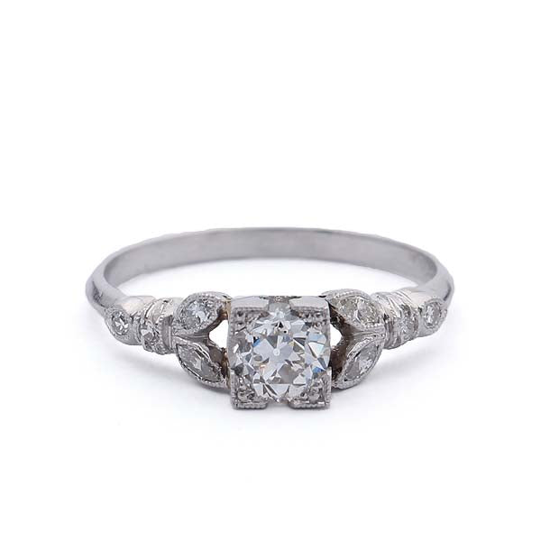 Art Deco Diamond Engagement Ring. #VR160915-02 Default Title