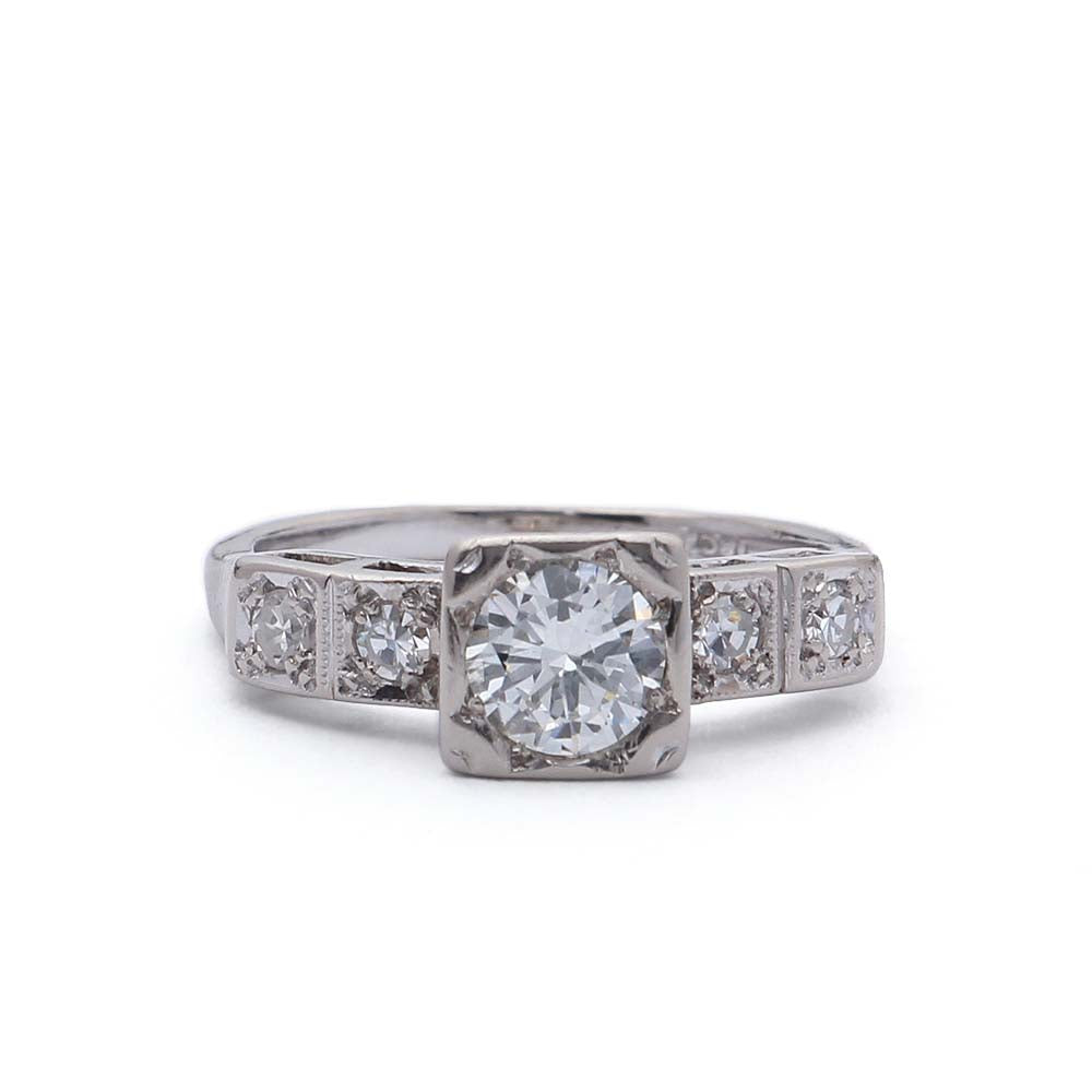 Circa 1950s Engagement Ring #VR180730-14 - Leigh Jay & Co