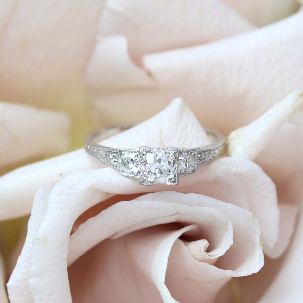 Art Deco Engagement Ring #VR190221-1