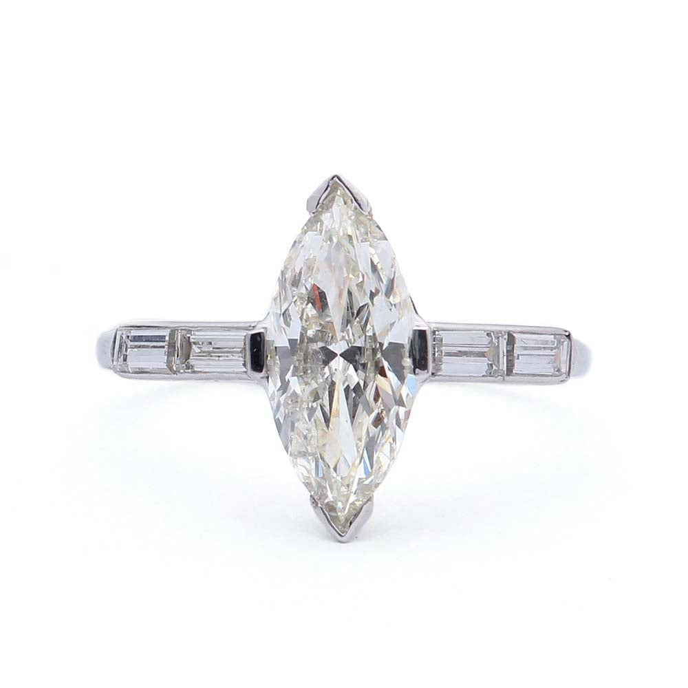 Vintage Marquise Diamond Engagement Ring #VR190419