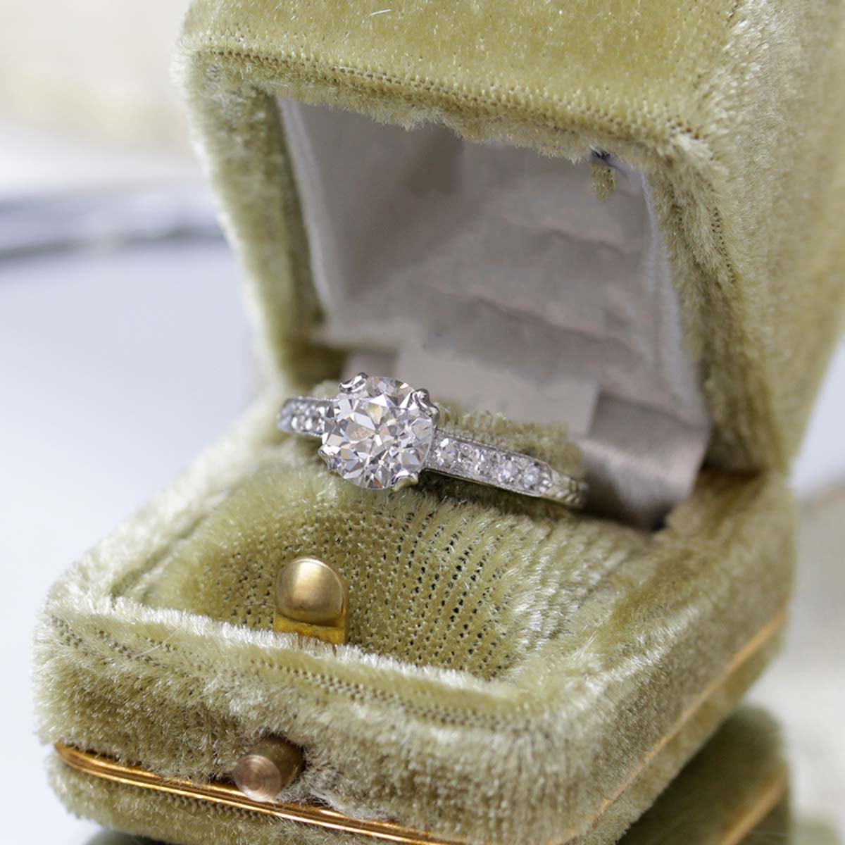 Art Deco Engagement Ring #VR201201-1 Default Title