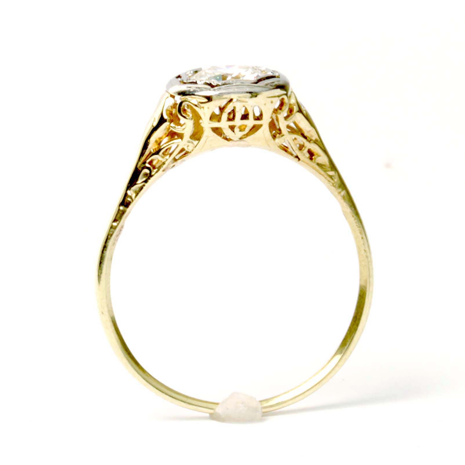 Early Art Déco Engagement Ring #VR201201-2