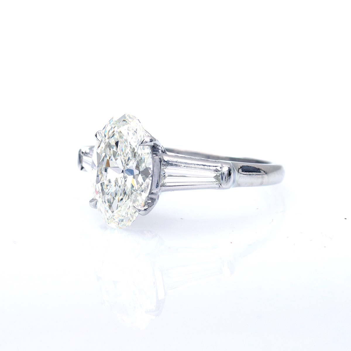 Modern Classic Oval Diamond Engagement Ring #VR211104-3 Default Title