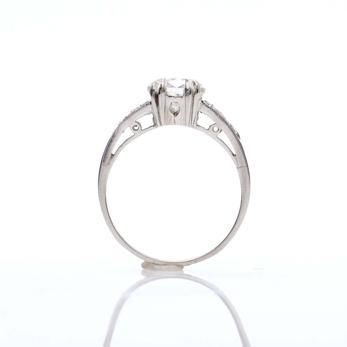 Replica Art Deco Cushion Cut Diamond Engagement Ring #VR220310-2 Default Title