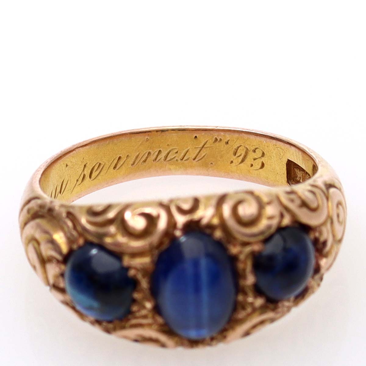 Victorian Three Stone Ring #VR220311 Default Title