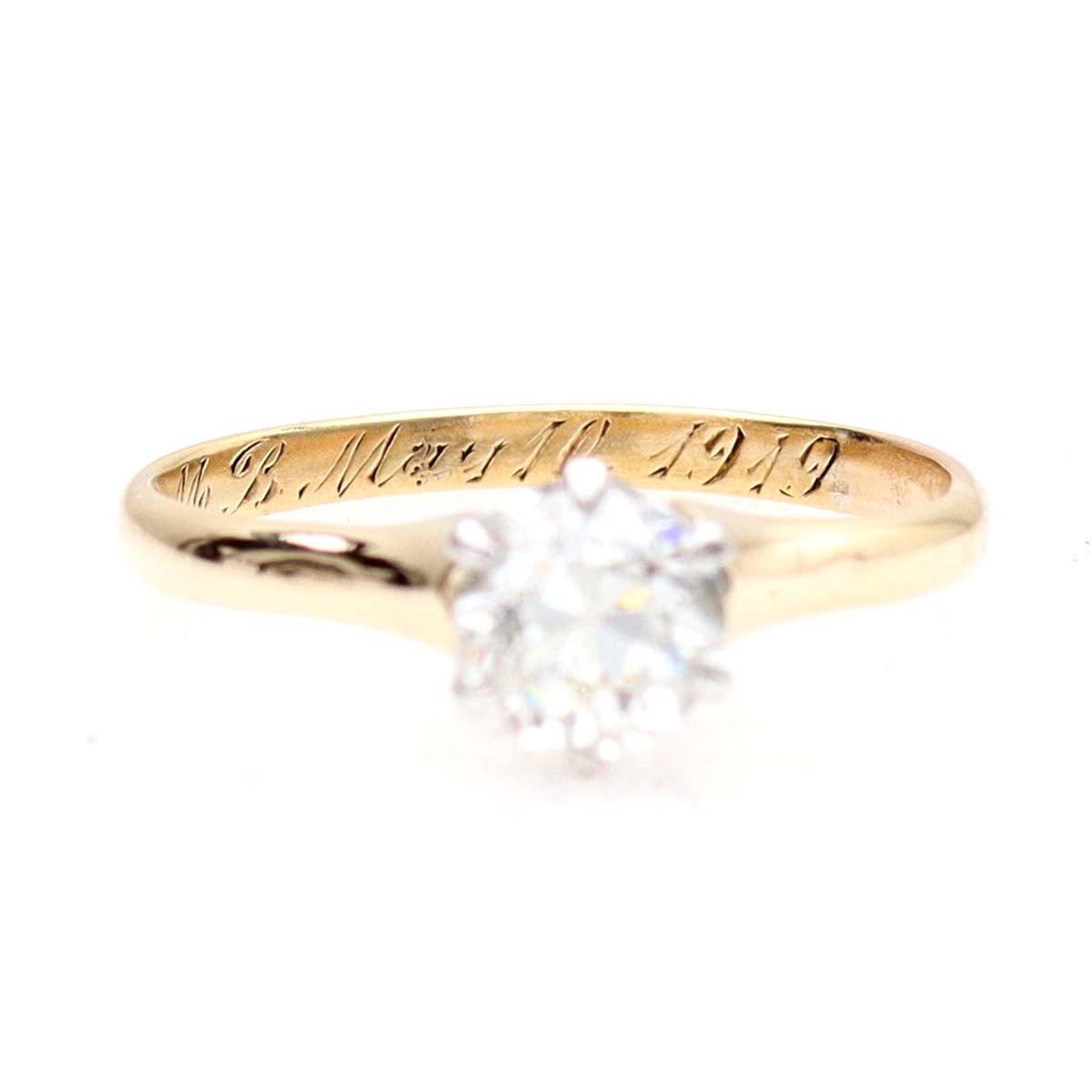 Early 1900s Old European Cut Diamond engagement ring #VR230516-1