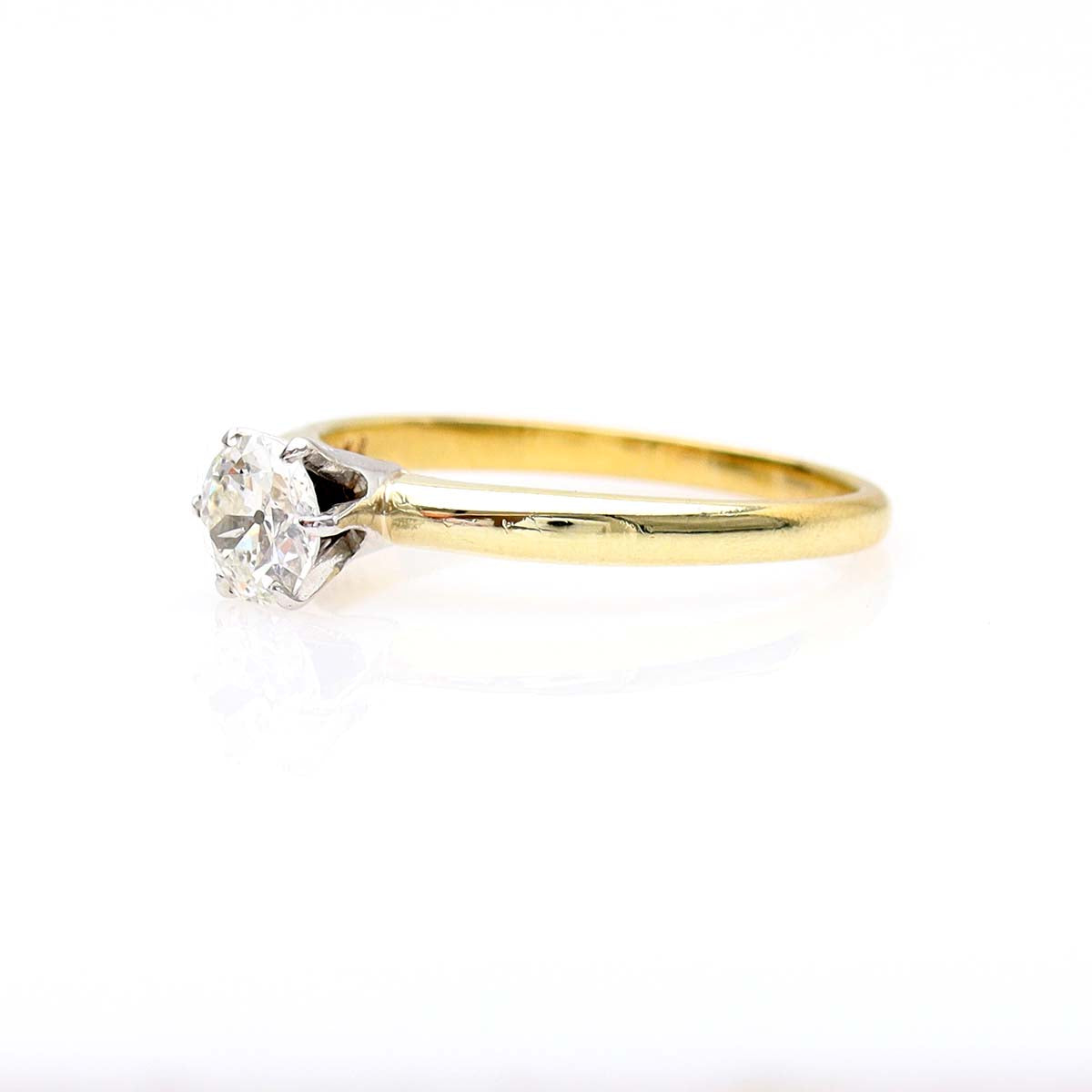 Early 1900s Old European Cut Diamond engagement ring #VR230516-3