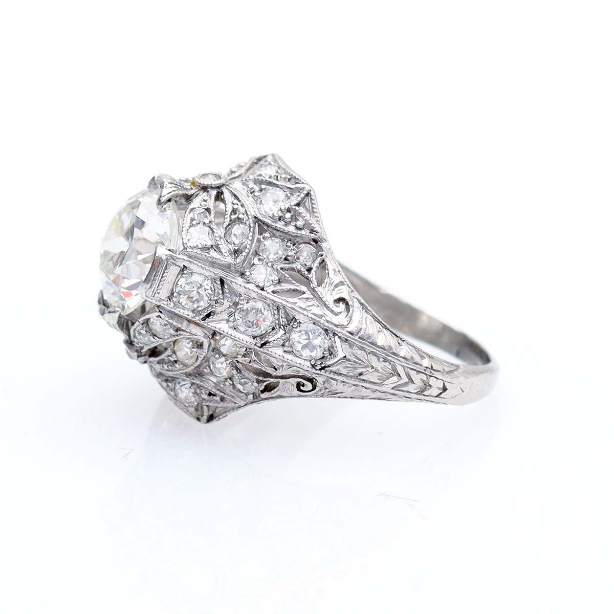 Vintage Art Deco Engagement Ring #VR230912