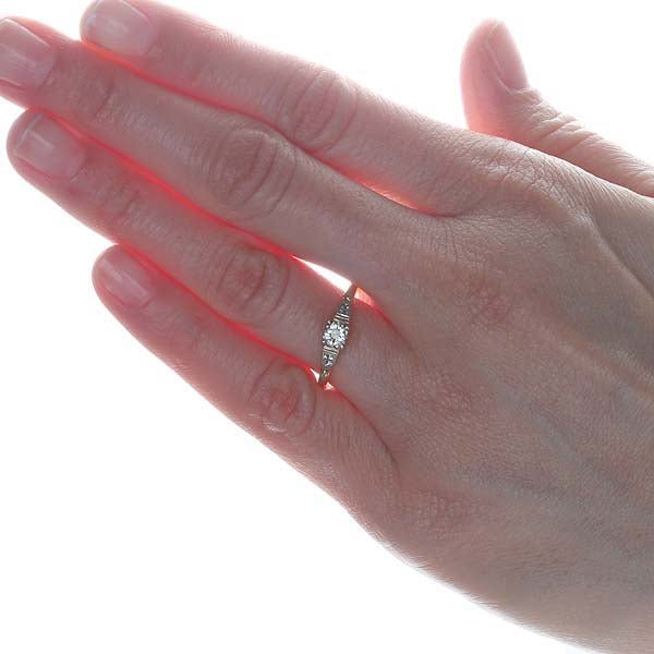 Circa 1940s 'Keepsake" Engagement Ring #VR475-05 - Leigh Jay & Co