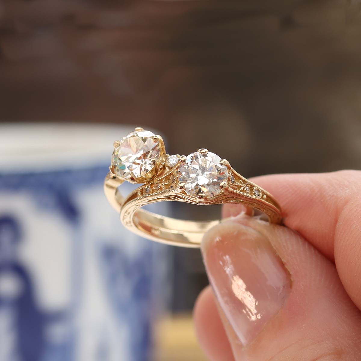 Enchanting Edwardian Revival Engagement Ring #3330-10 Default Title