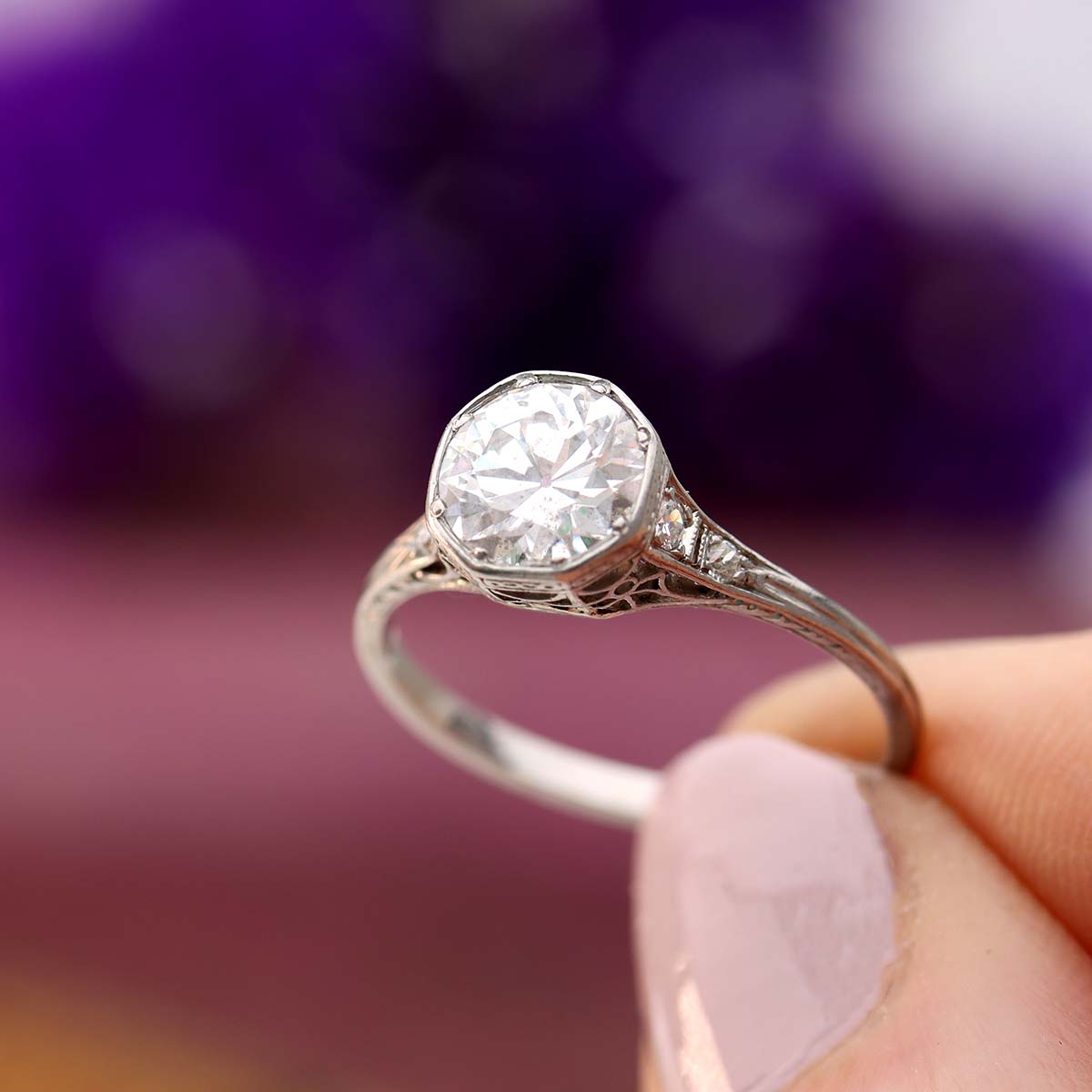 Edwardian Engagement Ring #VR211011