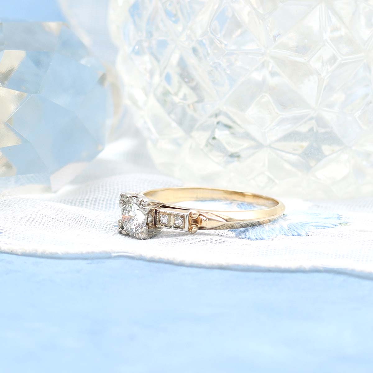 Art Deco Engagement Ring #VR220714-3 Default Title