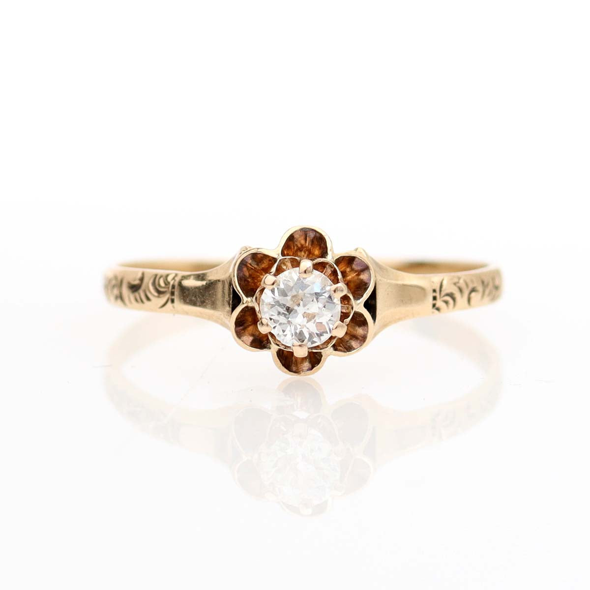 Victorian Buttercup Engagement Ring #VR220719-2